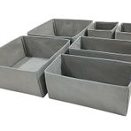 6'lı Gri Çekmece İçi Düzenleyici Organizer Set - Çok Amaçlı Dolap İçi Kutu Seti