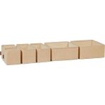 6'lı Jüt Kumaş Çekmece Içi Düzenleyici Kutu 2 Adet 28 x 28 x 13/2 Adet 28 x 13 x 13/2 Adet 14 x 14 x 13 cm - 001-Renkli - Option-1