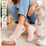 6'lı Paket Bambu Patik Çorap Özel Kokulu - 35 - 40 - Pembe