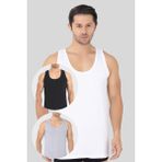6'lı Paket Renkli Erkek Atlet %100 Pamuklu Penye, Nefes Alabilir İç Giyim - 2XL