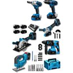 6lı Set Bl Motor Matkap Hilti Taşlama Somun Sıkma Dekupaj Testere Daire Testere Makinesi