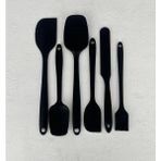 6'lı Silikon Spatula Seti Siyah
