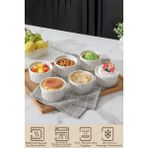 6'lı Sufle ve Kek Fırın Kabı Set - Krem