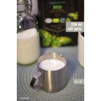 6'lı Sütlük Seti - 250 ml | 304 Paslanmaz Çelik | Krema ve Süt Potu | Pitcher | Süt Sunum Kabı - Metalik Gri