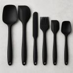 6'lı Yanmaz ve Yapışmaz Mutfak Seti, Pasta, Yumurta, Kaşık, Bıçak, Spatula - Seçenek 1 - Ahşap