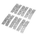 6pcs Ahşap İşleme Için Döşeme Kelepçesi, Paslanmaz Çelik Ahşap Tahta Sabit Kelepçeleri, Tezgah Köpek Kelepçesi Tutma, CNC Için Plaka Kelepçesi, Panel İşleme, Doğru Konumlandırma