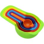 6pcs Plastik Rengarenk Ölçü Kaşık Set (4490)