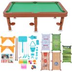 6'sı 1 Arada Kombo Oyun Masası Seti Ebeveyn Çocuk Etkileşimli Futbol Basketbol Bilardo Hokey Bowling Oyunu Çocuklar Için (Yurt Dışından)