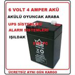 6V 4Ah IŞILDAK FENER KAMP LAMBA AYDINLATMA AKÜSÜ PİLİ 6 VOLT 4 AMPER KURU TİP AKÜ HIZLI KARGO