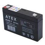 6V 7Ah/20Hr , Atex Ax6-7 6V 7Ah Akü Kuru Akü 15X9x3.5cm