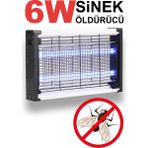 6W Iki Ledli Uv Işıklı Elektrikli Profesyonel Ultraviole Büyük Boy Sinek Sivrisinek Öldürücü