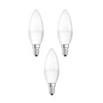 6W Sarı Işık LED Mum Ampul, E14, 3 Adet Paket