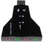 7.1 7 Kanal Mikrofon Destekli Çift Girişli Çevirici Harici Usb Ses Kartı