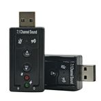 7.1 Usb Ses Kartı Virtual Sound 3D - Win 7 Win 8 Win 10 Pc Laptop