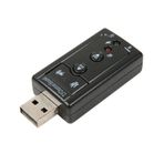 7.1 USB Stereo Ses Adaptörü , Harici Ses Kartı, Pc ve Dizüstü Bilgisayar Için 3D USB Ses Adaptörü,