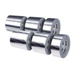 7.5 Cm 30 Micron 40 Metre AFS Düz Alutape Alüminyum Folyo Bant Isıtma Soğutma İklimlendirme İzolasyon Uygulama AGMair Agm Havalandırma