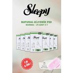 7 AL 6 ÖDE Sleepy Natural Hassas Hijyenik Ped Normal 24 Adet ve Şampuan Fırçası
