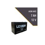 7 Amper 12v Volt Lexron Kuru Tip Akü