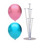 7 Çubuklu Balon Standı + 100 adet balon ( Açık Mavi, Pembe )