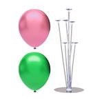 7 Çubuklu Balon Standı + 100 adet balon ( Koyu Yeşil, Pembe )