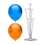 7 Çubuklu Balon Standı + 100 adet balon ( Turuncu, Koyu Mavi )