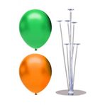 7 Çubuklu Balon Standı + 100 adet balon ( Turuncu, Koyu Yeşil )