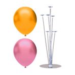 7 Çubuklu Balon Standı + 20 adet balon ( Turuncu, Pembe )