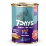7 Days Tahılsız Taze Balık Etli Soslu 415 gr Yetişkin Köpek Konservesi