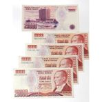 7. Emisyon 20.000 Türk Lirasi Hobi Eski Para. Koleksiyon Kağıt Para. Para Koleksiyonu.