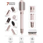 7 In 1 Hava Üflemeli Saç Şekillendirici Airwrap Compact Saç Kurutma Fön Makinesi - Pembe