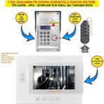 7 Inç Görüntülü Diafon Sistemi ( Dokunmatik Ekran-Tek Daire Içindir Şifre + Kartlı Geçiş Özellikli)