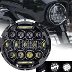 7 Inç H4 Soketli Kısa-Uzun ve Gündüz Ledi Özellikli Off Road, Motosiklet Ledi (1 Adet)