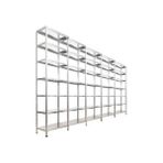7 Katlı 5 Li Bitişik Çelik Galvaniz Arşiv Depo Kiler Rafı DX51 Kalite - 31x75x150