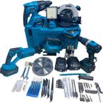 7 Li Set Şarjlı Matkap + Hilti + Freze + Tilki Kuyruğu + Sunta Kesme + Dekopaj + LED Lamba