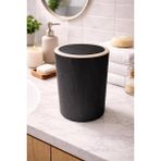 7 Litre Modern Tarz Çöp Kovası Dayanıklı Plastik Malzeme Siyah