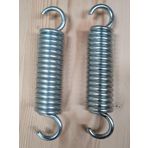 7 mm Çelik Salıncak Yayı - 2 Adet - Ekstra Uzun - 17 Boğum - 20 Cm - Galvanizli - Düz Kancalı