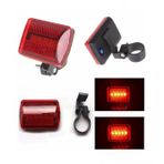 7 Modlu 5 Ledli Bisiklet Arka Stop Ikaz Lambasi Isigi