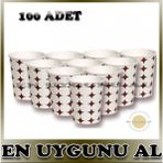 7 Oz Kullan At Bardak Karton Bardak 100 Adet
