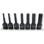 7 Parça 1/2'' Allen Uçlu Havalı Lokma Takımı (Raylı)