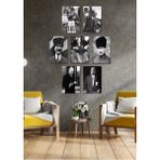 7 Parça Ahşap Atatürk Duvar Dekoru - Salon Oturma Yatak Odası Ofis Antre Için 20X30 Tablo - 20 x 30