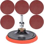 7 Parça Cırt Zımpara Seti + Matkap Aparatı 115 Mm