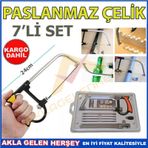 7 PARÇA ÇOK AMAÇLI KIL TESTERE SETİ HOBİ ÜRETİMİ