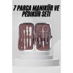 7 Parça Paslanmaz Çelik Manikür Ve Pedikür Seti Çantalı Profesyonel FRTKGT25DYMUCZZZ7PARÇAMANİKÜRSETİİİİİİİ2