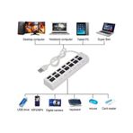 7 Port Usb Hub - On/Off Switch Işıklı - Usb Çoklayıcı - Chipli (519133846)