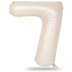 7 Rakam Krem Folyo Balon 34 İnç 76-82 Cm
