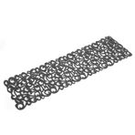 7 Renk Masa Örtüsü, Dikdörtgen Şekil Keçe Masa Örtüsü Koşucu Placemats Yemek Masası, Partiler, Çiftlik Evi, Şükran Günü için Masa Paspasları(dark grey)