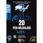 7. Sınıf Fen Bilimleri Çözümlü 20 Fasikül Deneme Farklı - İsem Yayınları