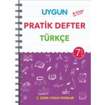7. Sınıf Türkçe Pratik Defter Sadık Uygun Yayınları