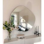 70 cm Asimetrik Duvar Dekorasyon Aynası - Konsol Üstü Salon Dekorasyon Aynası-342