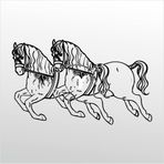 70 cm Atlar Folyo Sticker